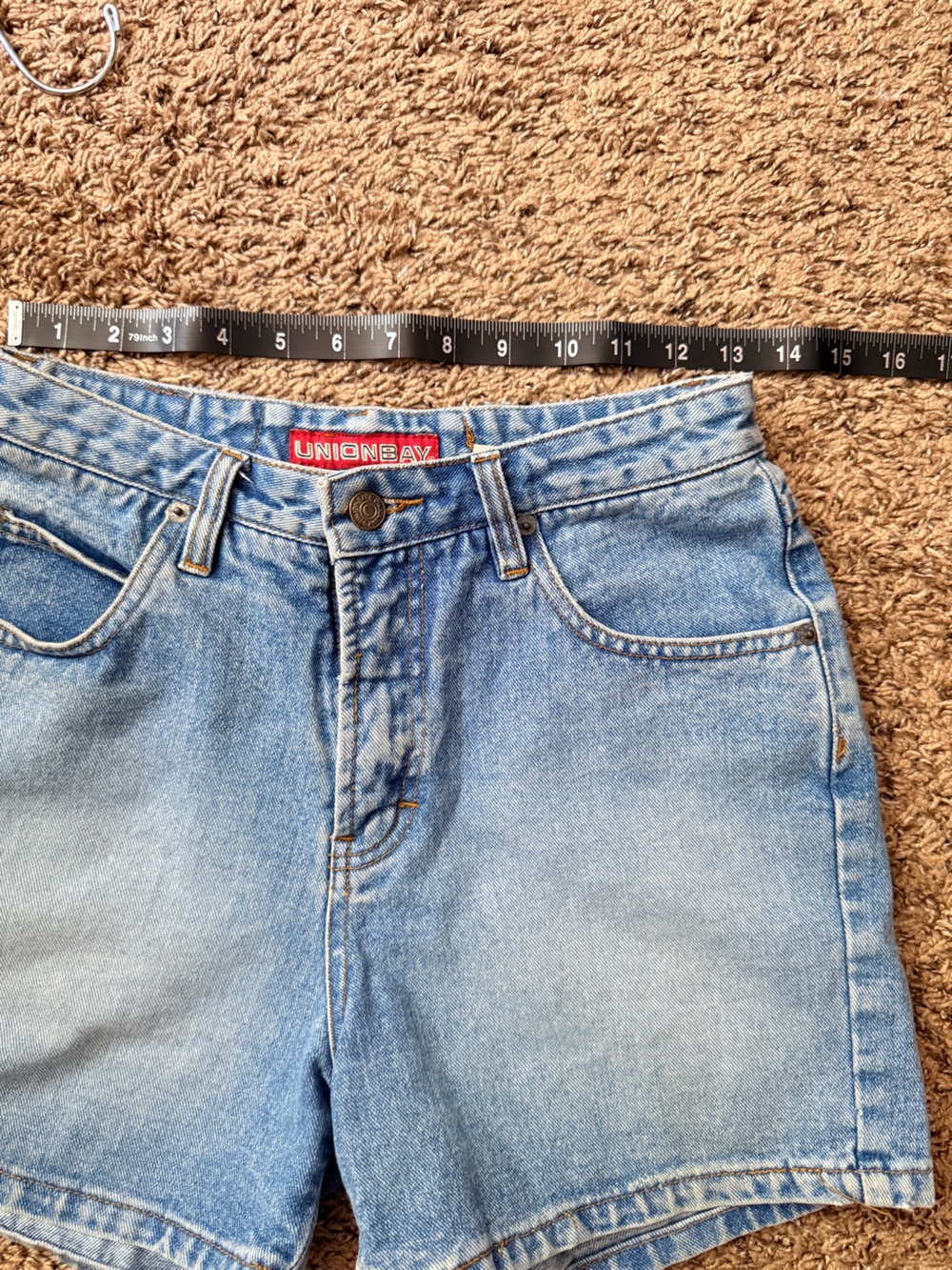 ☀️ UNIONBAY • Light Wash Denim Shorts • Casual High-Waisted • Juniors 9 - Picture 10 of 14